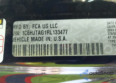 2024 Jeep Gladiator Nighthawk из США, поврежденный, VIN 1C6HJTAG1RL133477